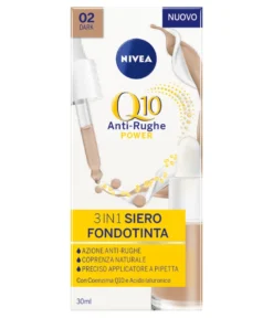 Nivea Face Q10 Antirughe Power 3In1 Siero Fondotinta Dark 30ml