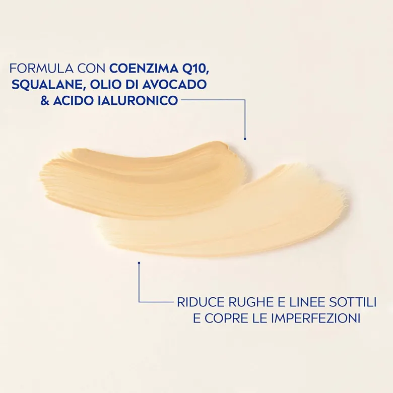 Nivea Face Q10 Antirughe Power 3In1 Siero Fondotinta Dark 30ml