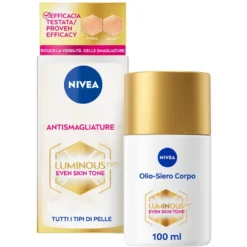 Nivea Luminous630 Olio-siero Corpo Antismagliature 100 ml Olio Per La Cura Corpo Antismagliature