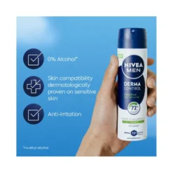 Nivea Men Derma Control Sensitive Deodorante Antitraspirante Spray 72H 150ml