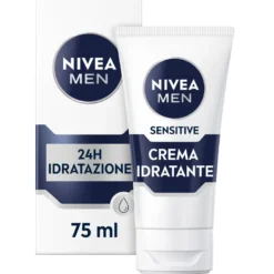 Nivea Men Sensitive Crema Idratante Crema Viso Uomo Lenitiva Per Pelli Sensibili E Delicate 75ml