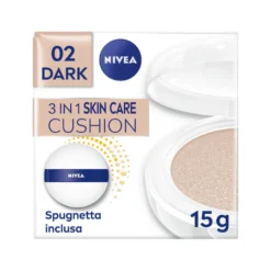 Nivea Q10 Plus Anti-age 3in1 Skin Care Cushion Dark Crema Viso Colorata Anti-età Fp15 15ml