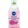 Nivea Rose Care Acqua Micellare Bifase Detergente Viso E Occhi Struccante Lenitivo 400ml