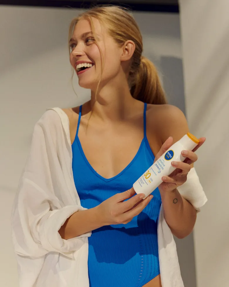 Nivea Sun Latte Solare Sensitive Immediate Protect Fp30 Crema Solare Per Pelli Sensibili 200ml