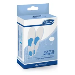 Noksan Solette morbide in gel naturale di silicone Taglia M 39/40 da 2 pezzi
