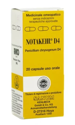 Notakehl D4 Penicillium chrysogenum D4 20 capsule uso orale