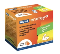 Nova Argentia Energy+ utile per la funzione muscolare 24 bustine Gusto Arancia