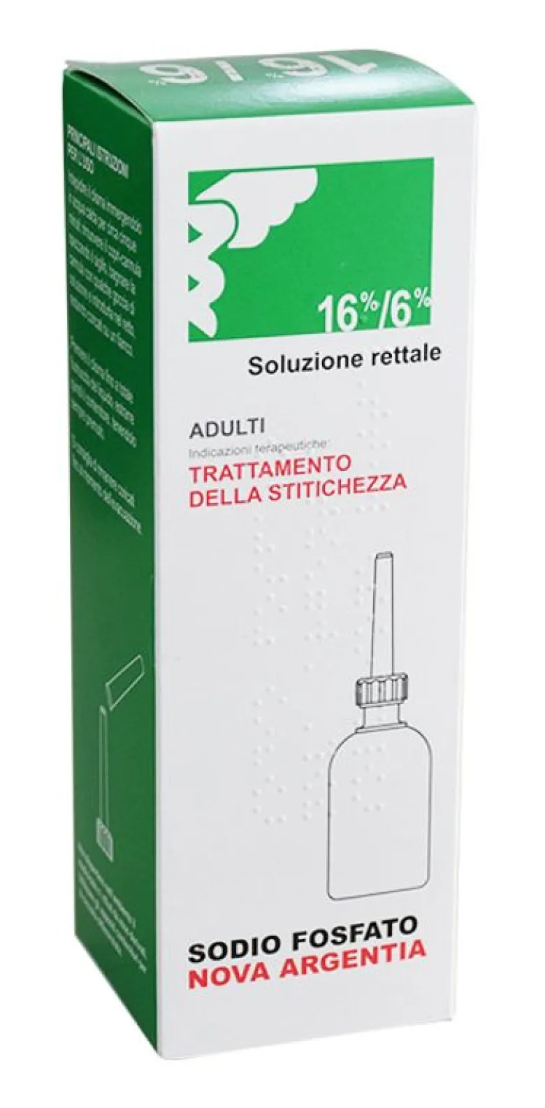 Nova Argentia Sodio Fosfato adulti soluzione rettale 120ml