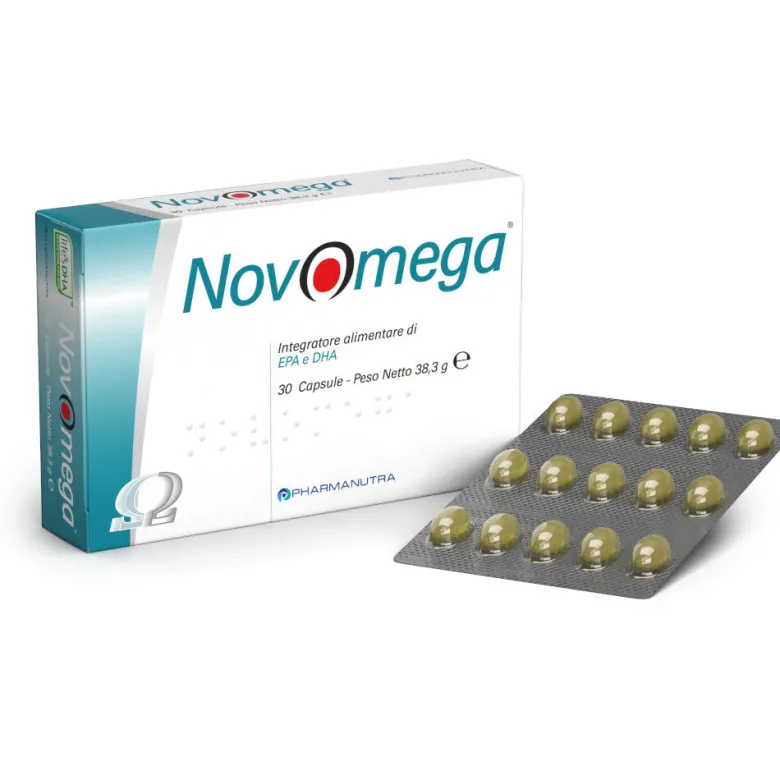 Novomega integratore alimentare utile per il controllo del Colesterolo 30 capsule