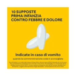 Nurofen Baby Prima Infanzia 60 mg Ibuprofene Indicato per Febbre 10 Supposte