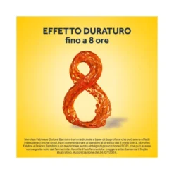 Nurofen Febbre e Dolore Bambini 100 mg/5 ml Ibuprofene Indicato per Febbre Dolori ai Denti e Muscolari Sospensione Orale Fragola 150 ml