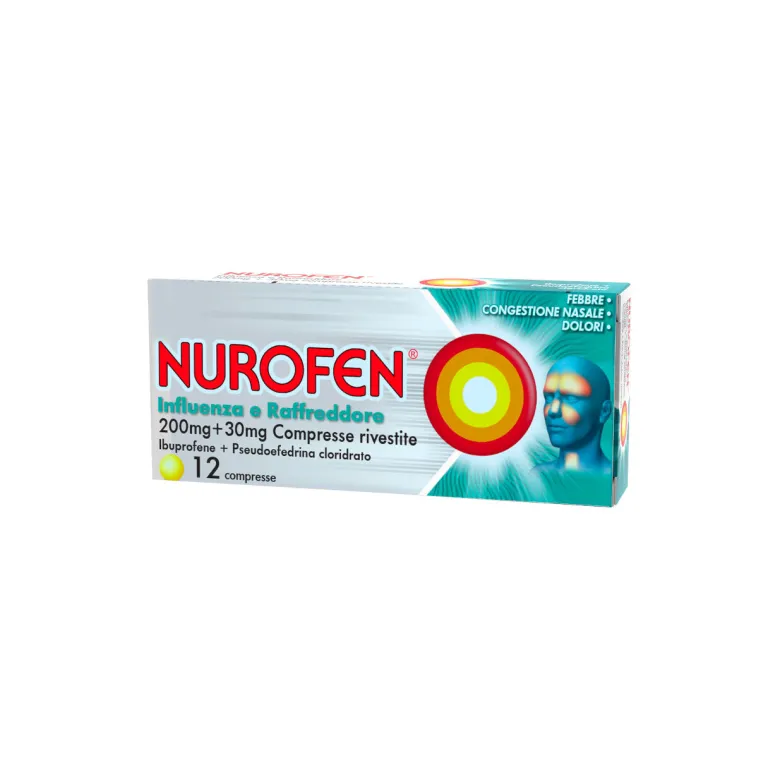 Nurofen Influenza e Raffreddore Antinfiammatorio e Antidolorifico contro Influenza Raffreddore e Mal di Testa12 Compresse