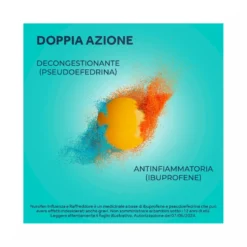 Nurofen Influenza e Raffreddore Antinfiammatorio e Antidolorifico contro Influenza Raffreddore e Mal di Testa 24 Compresse