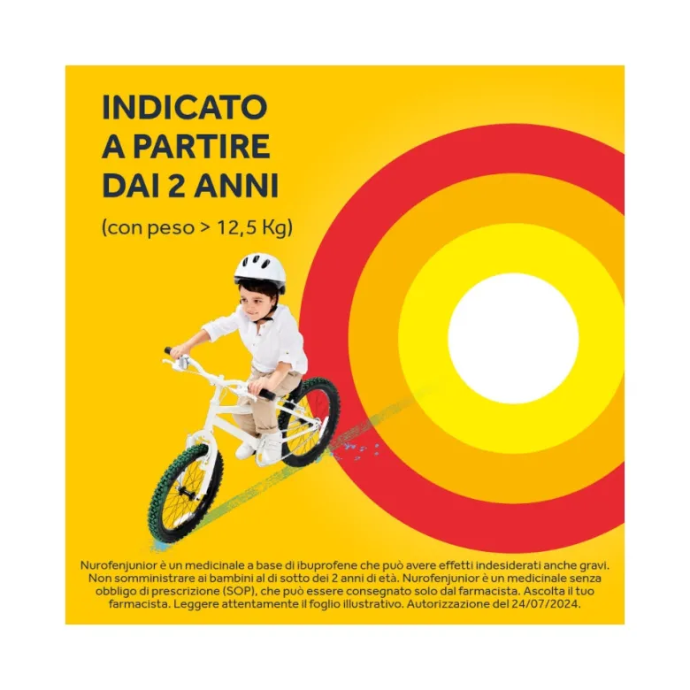 Nurofen Junior Bambini 125 mg Ibuprofene Analgesico Indicato per Febbre 10 Supposte