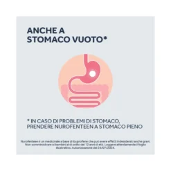 Nurofenteen 200 mg Ibuprofene Analgesico perMal di Testa Dolori ai Denti e Mestruali 12 Compresse al Limone