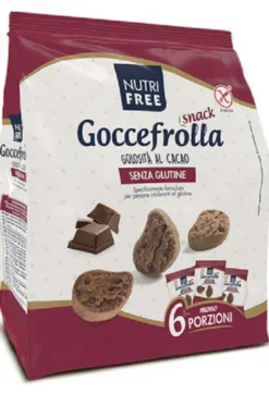 Nutrifree Goccefrolla Snack Golosità Al Cacao Senza Lattosio 6x40g