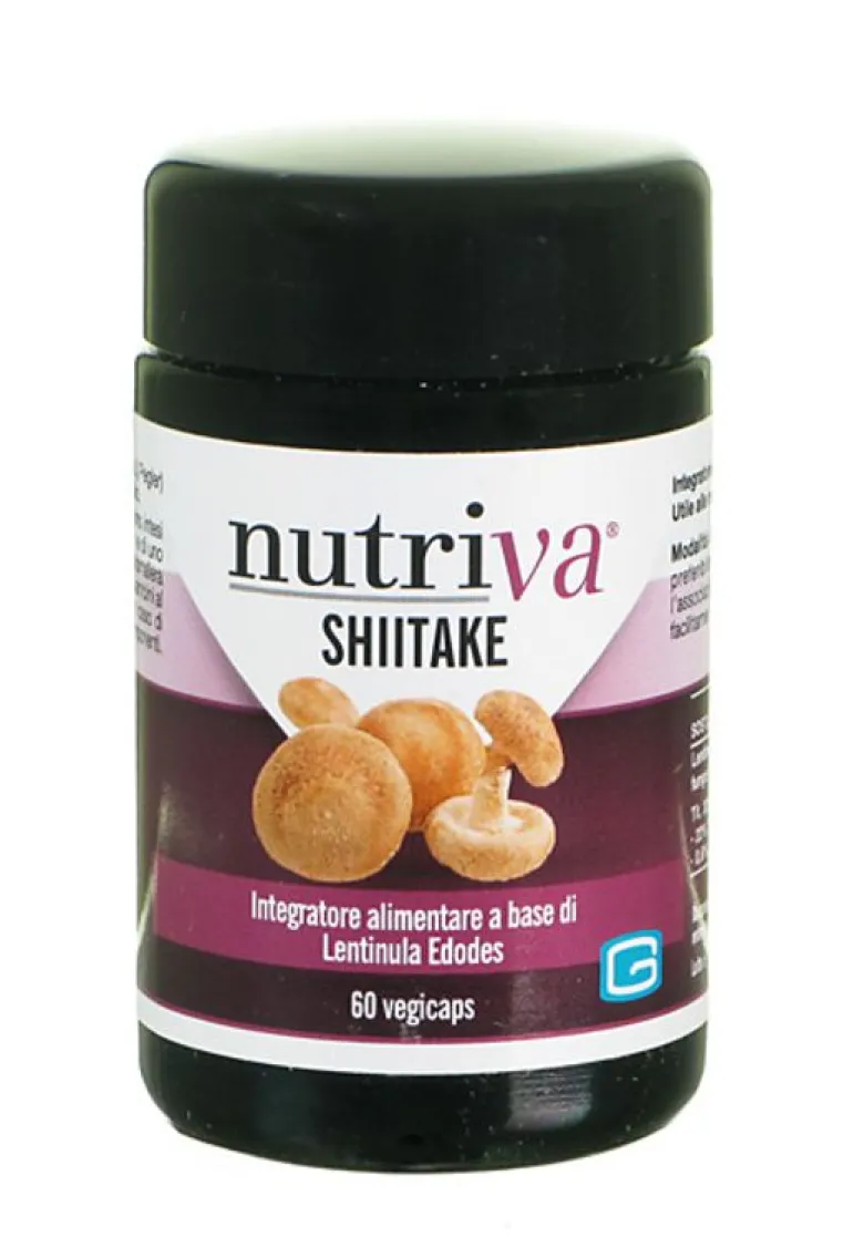 Nutriva Shiitake integratore per il sistema immunitario 60 capsule