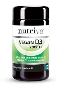 Nutriva Vegan D3 2000 UI - 60 Compresse Vitamina D Vegana