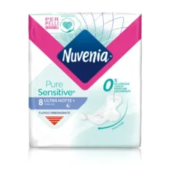 Nuvenia Pure Sensitive Ultra Notte Assorbenti con ali 8 pezzi