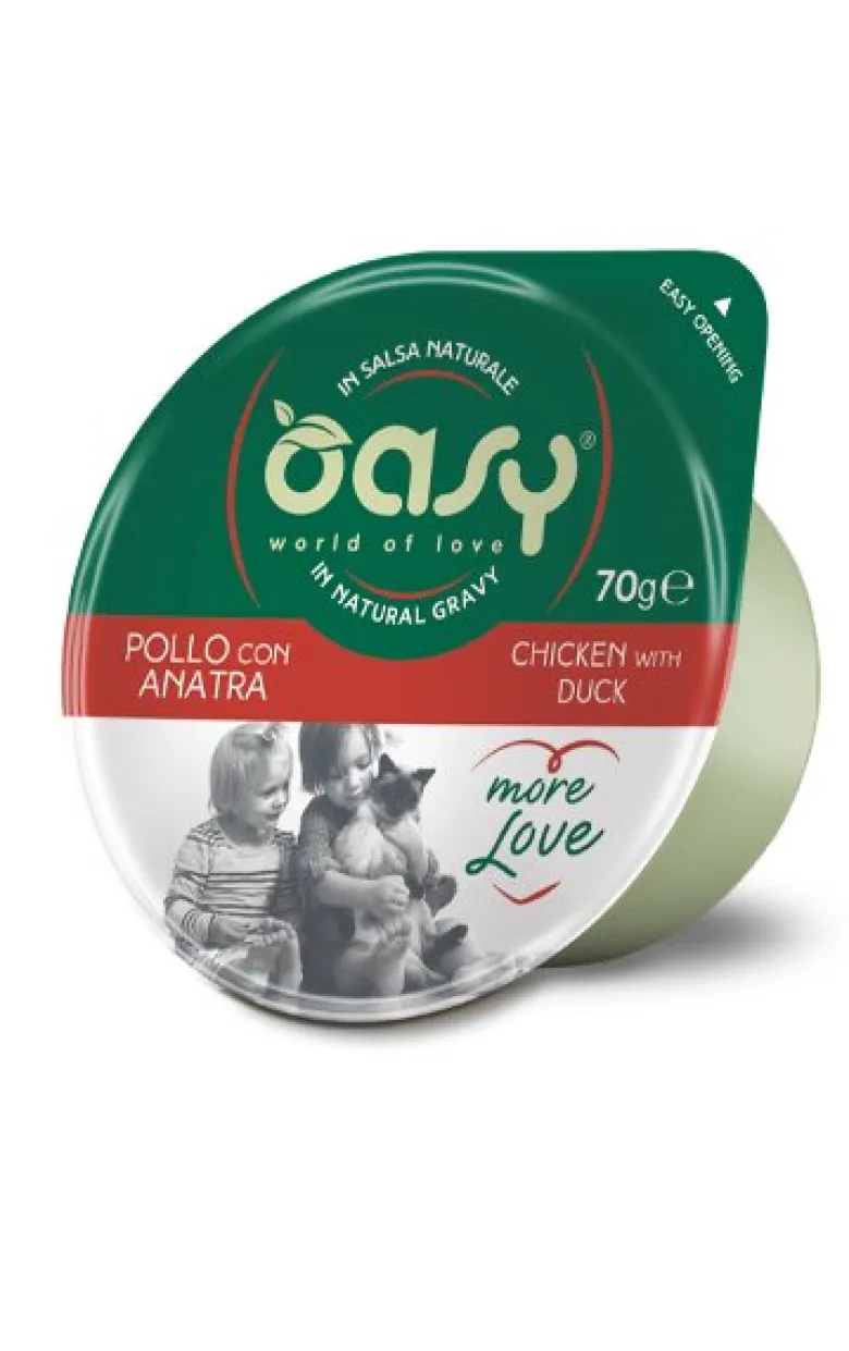Oasy More Love Gatto Pollo con Anatra 70g
