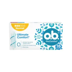 o.b. Assorbenti ProComfort Normal Assorbenti Interni Flusso da Medio a Intenso Tamponi Inserimento e Rimozione Facile 16pz