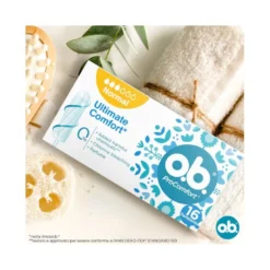 o.b. Assorbenti ProComfort Normal Assorbenti Interni Flusso da Medio a Intenso Tamponi Inserimento e Rimozione Facile 16pz