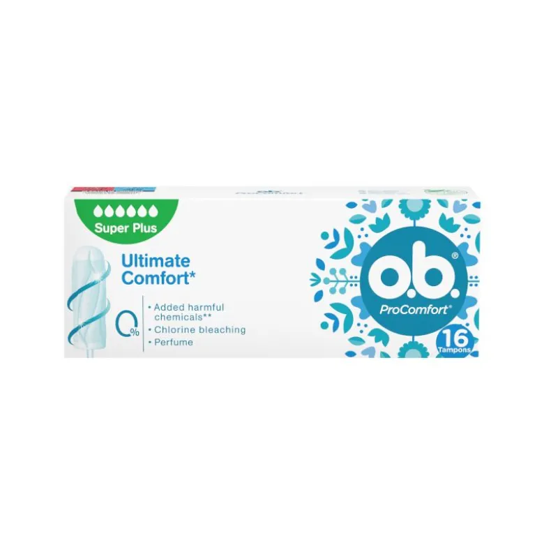 O.B. Super Plus Pro Comfort per flusso molto intenso 16 pezzi