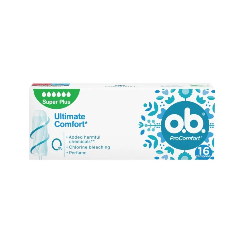 O.B. Super Plus Pro Comfort per flusso molto intenso 16 pezzi
