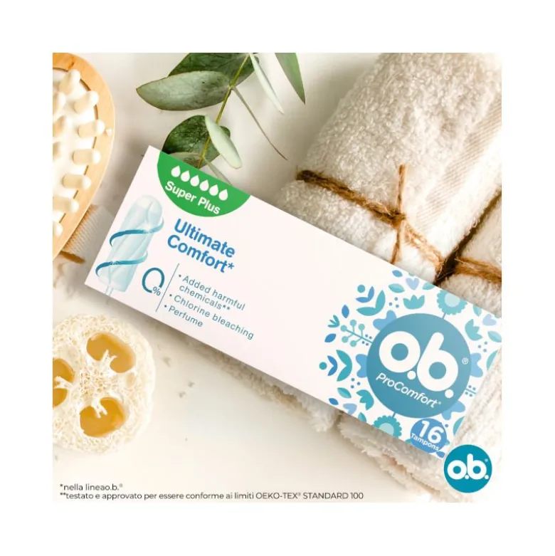 O.B. Super Plus Pro Comfort per flusso molto intenso 16 pezzi