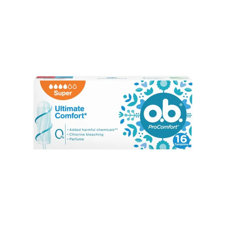 O.B. Super Pro Comfort per flusso intenso 16 pezzi
