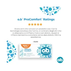 O.B. Super Pro Comfort per flusso intenso 16 pezzi