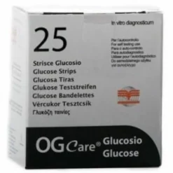 Ogcare Strisce Per Misurazione Delle Glicemia 25 Pezzi