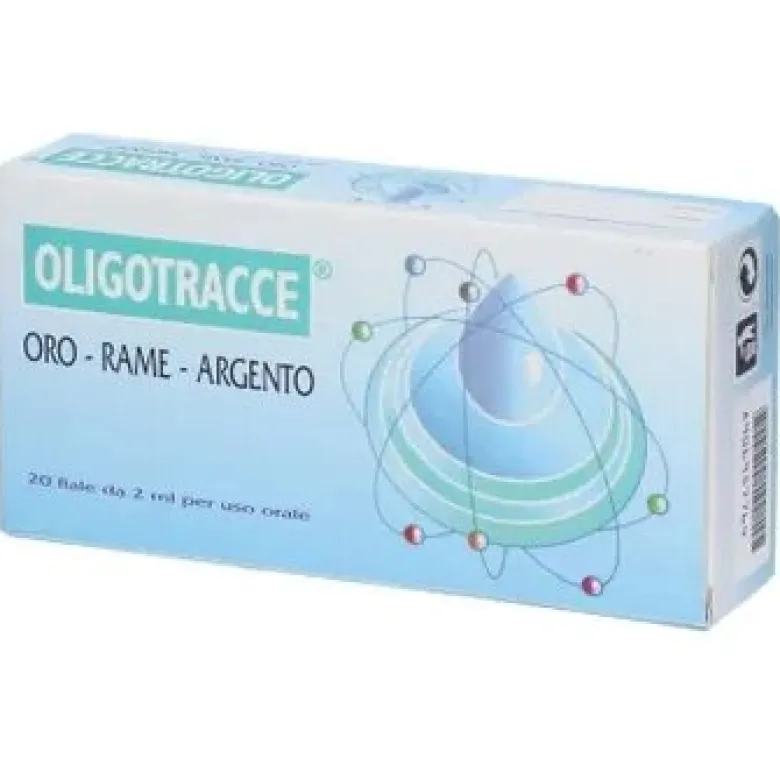 Oligotracce Oro Rame Argento 20 Fiale