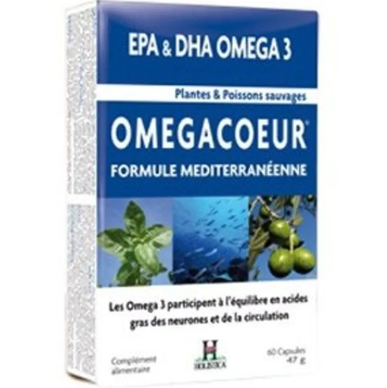 Omegacoeur integratore diolio di pesce selvaggio e piante 60 capsule
