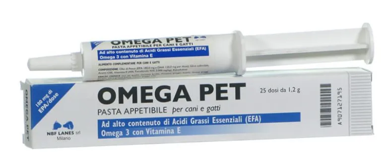 Omega Pet Pasta Appetibile per cani e gatti 25 dosi