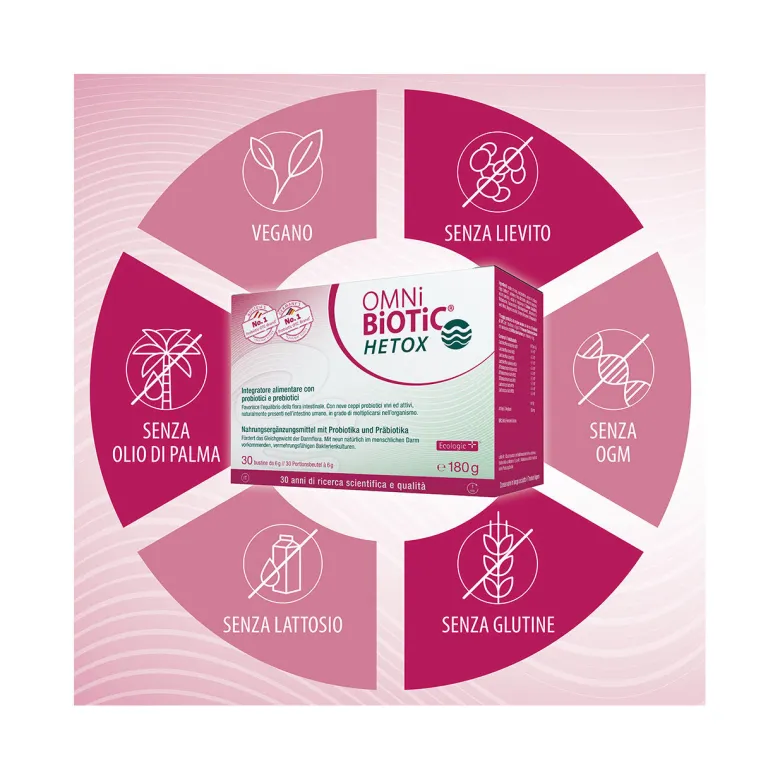 Omni Biotic Hetox 30 Bustine Da 6g