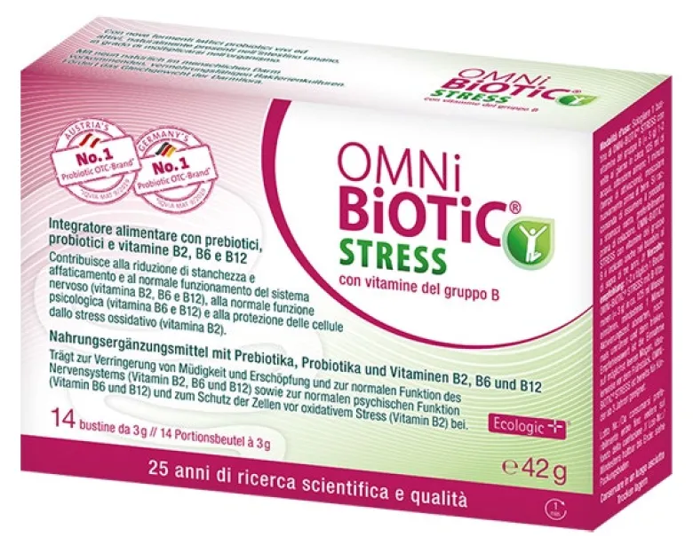 Omni Biotic Stress Vitamine Gruppo B 14 Bustine Da 3g