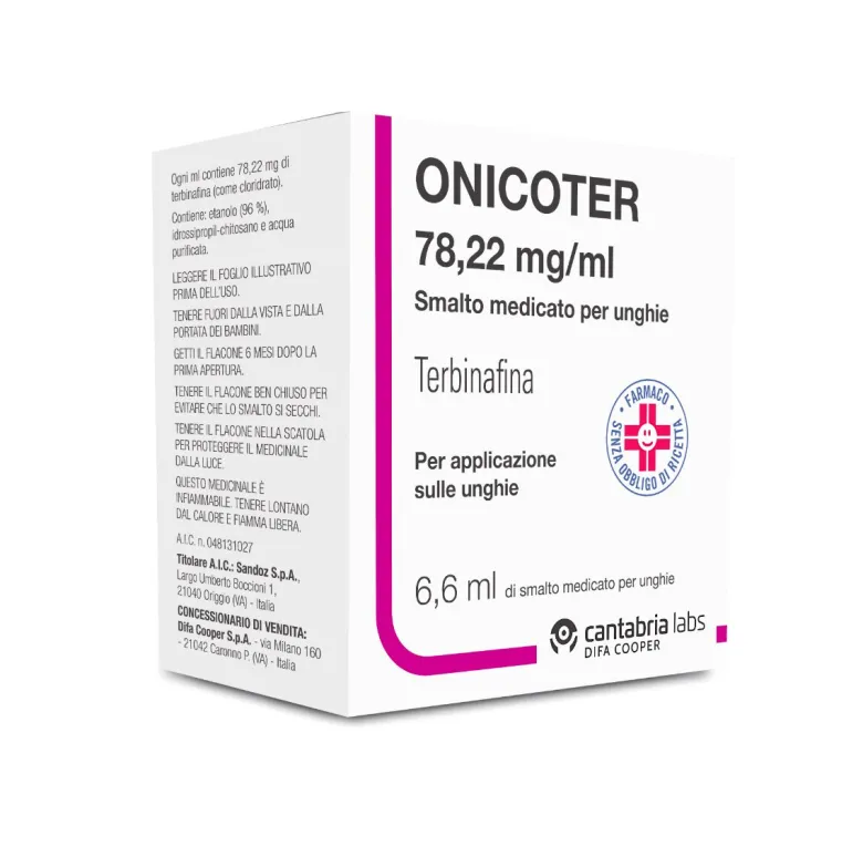 Onicoter smalto medicato per unghie 6,6ml
