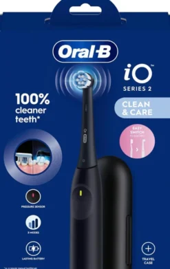 Oral-B Power Spazzolino Elettrico Io2 Series Night Black + Travel Case