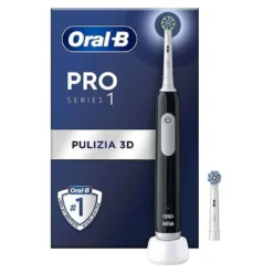 Oral-B Pro Series 1 Spazzolino Elettrico Nero + 1 Testina Di Ricambio