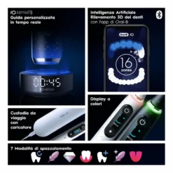 Oral-B Spazzolino Elettrico iO 10 Nero + 1 Testina + 1 Custodia + 1 Caricatore