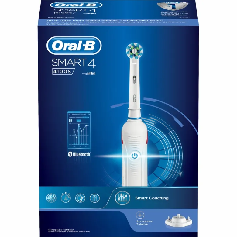 Oral-B Spazzolino Elettrico Ricaricabile Smart 4. 4100S Bianco