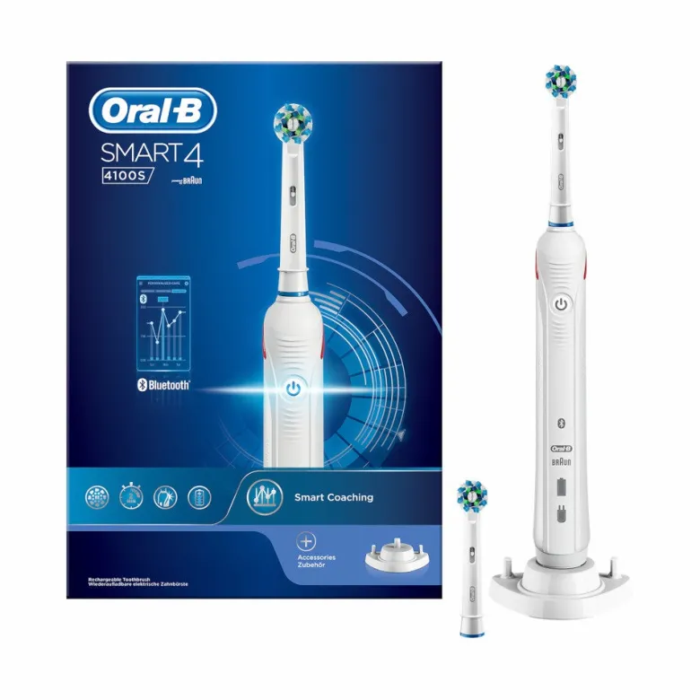 Oral-B Spazzolino Elettrico Ricaricabile Smart 4. 4100S Bianco