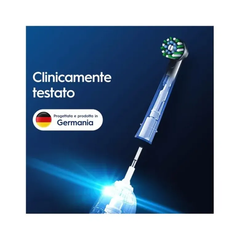 Oral-B Testine Di Ricambio Pro Cross Action Black 3 Pezzi
