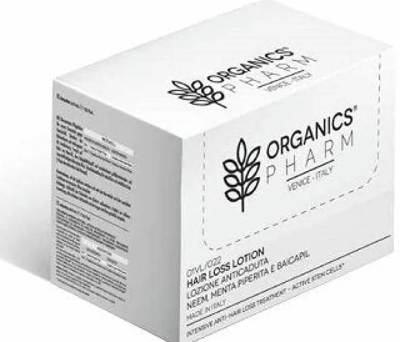 Organics Pharma Lozione Per Capelli Anticaduta Olio Di Neem Menta Piperita E Baicapil 6 Fiale Da 6ml