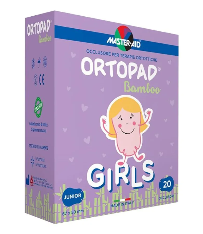 Ortopad Girls Bamboo Junior 20 pezzi dim. 67x50mm