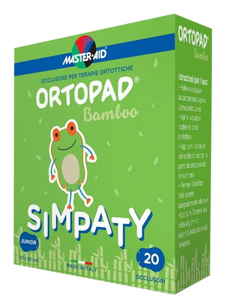 Ortopad Simpaty Bamboo Junior 20 pezzi dim. 67x50mm
