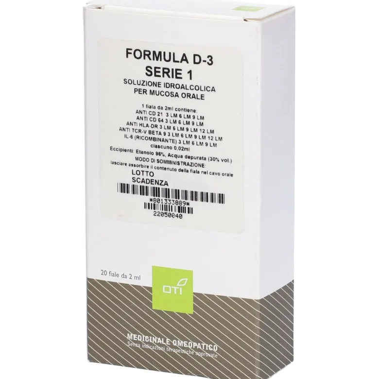 Oti Formula D-3 Serie 1 Soluzione Idroalcolica 20 Fiale 2ml