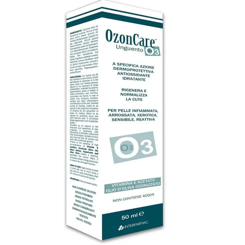OzonCare Unguento crema dermoprotettiva antiossidante e idratante 50ml