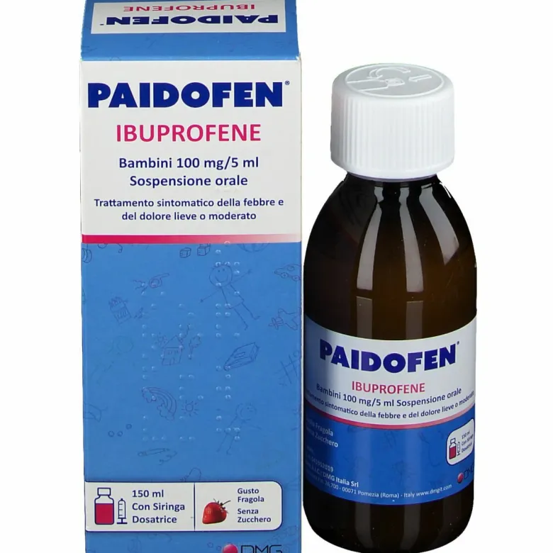 Paidofen100 mg/5 ml fragola senza zucchero sciroppo150 ml